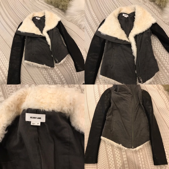 ❌🚫SOLD❌🚫Helmut Lang Shearling-trimmed jacket - Picture 3 of 8